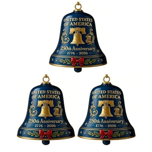 250 Jähriges Jubiläum Gedenk Türklingel Der Vereinigten Staaten 250. Jubiläum Glocken Ornament Weihnachtsglocken Hängende Gedenkwächter Türklingel von SELVFZ