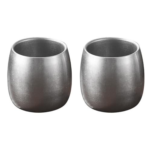 2pcs Edelstahl Kaffeetassen Set Resistant Getränkewares Stapelbare Doppelwandbecher Zum Camping Und Den Außengebrauch 2pcs Edelstahl Kaffeetassen Set Resistant Getränkewares Stapelbare Doppelwandbecher Zum Camping Und Den Außengebrauch von SELVFZ
