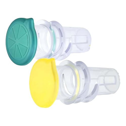 2pcs Tragbare Handheld Lemon Squeezer Plastikschraube Top Säfte Squeezer Waschbarer Manuelle Entsafter Für Cocktails Fruchtfruchtes Plastikschraube Top Saft Squeezer von SELVFZ