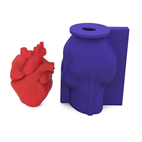 3D Herz Silikonform Kerze Wachs Seife Form Handgefertigtes Harz Tonputz Epoxidform Kuchen Schokolade Dekoration von SELVFZ