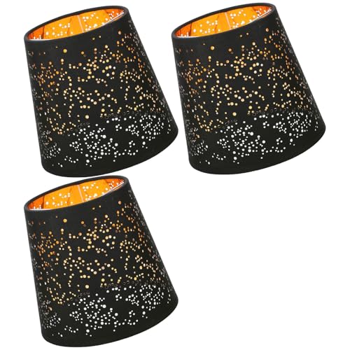3pcs Clip Kronleuchtertönen Glocken Formlampenabdeckungen Elegante Lampenschatten Stofflampenschirme Für Heimkore Geeignet von SELVFZ