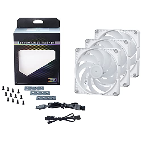 3pcs Für Case Lüfter Computerkühler Lüfter Argb 3Pin PWM LED Kühler 120 Mm 1500 U/Min Für Computer Chassis 5V Ventilad von SELVFZ