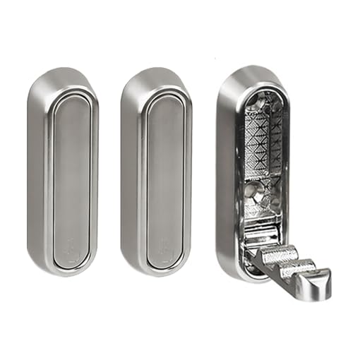 3pcs Moderne Badezimmerhaken Faltbares Design Nicht Schlupfflächen Bescheidener Haken Starkes Handtuch Halten Sie Einfache Installationen Für Badezimmer Mehrzweckfaltungshaken von SELVFZ