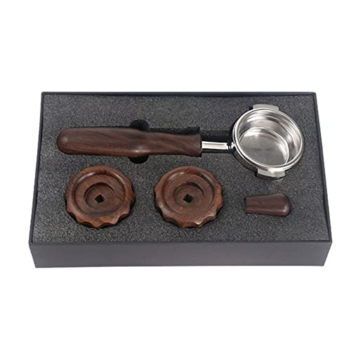 58 mm Siebträger-Werkzeug für Aibo Espressomaschinen, Edelstahl, Kaffeemaschine mit Holzgriff, Holzgriff von SELVFZ