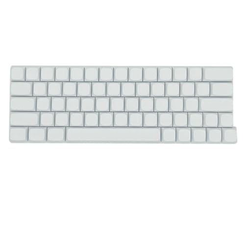 64pcs Minimalistische Weiße Blindschlüsselkaps XDA Höhe PBT Sublimations Keycap Set Für Mechanische Tastatur von SELVFZ