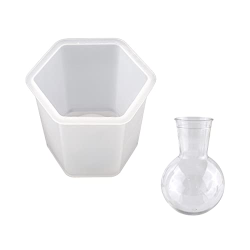 Anlagenausbreitung Station Harzform Schimmelpilze Desktop Hydroponik Pflanzer Silikonform Set Für Home Office Descor Decor Epoxidharzgussgussformen von SELVFZ