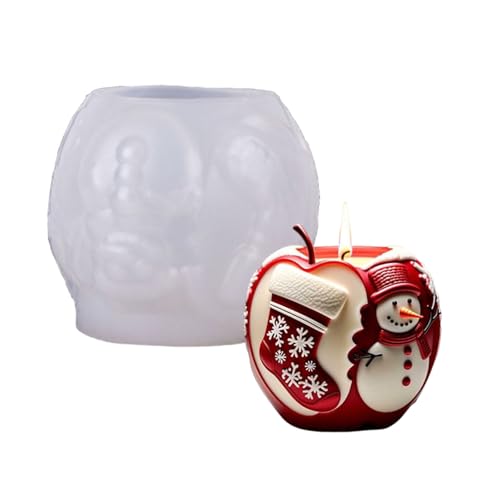 Backformen Mit Weihnachtsmotiven Hitzebeständige Silikonform Für Kerzenhandwerk Und Festivaldekorationen Weihnachten Silikonhandwerksformen von SELVFZ