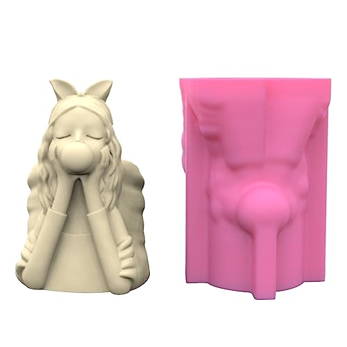 Blasen Blasen Mädchen Gips Blumentopf Silikonform Epoxidharz Form Sukkulente Vase Zement Tonform Stifthalter Form Form Blasen Blasen Mädchen Gips Blumentopf Silikonform Epoxidharz Form Sukkulente Vase Zement Tonform Stifthalter Form Form von SELVFZ