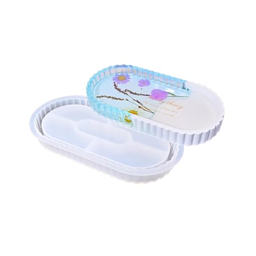 Blumenharz Tablett Robuste Silikonform Easy Freisetzung Schalen Schimmel Für Handwerk Schmuckhalter Und Dekorative Teller Silikonschale Untersetzerform Blumenharz Tablett Robuste Silikonform Easy Freisetzung Schalen Schimmel Für Handwerk Schmuckhalter Und Dekorative Teller Silikonschale Untersetzerform von SELVFZ