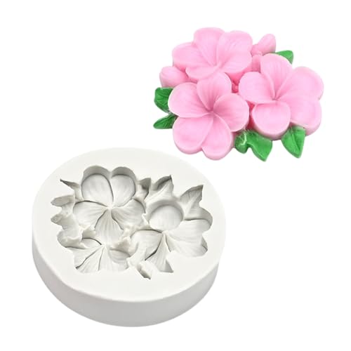 Blumenschokolade Fondant Silikonform Für Bonbonkuchen Backblume Silikonkerzenform Für Handgemachte Kerzenseife Backwerkzeug von SELVFZ