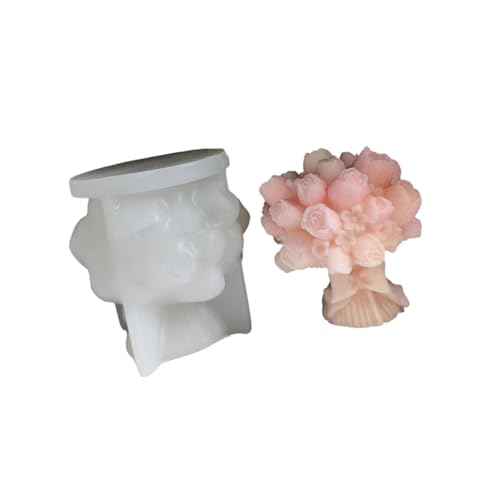Blumenstrauß Silikonformen Für Epoxidharz Herstellen Kerzenseife Hitzebeständige Einfache Demolding Blumen Silikone Schimmelpilze Making Formen von SELVFZ