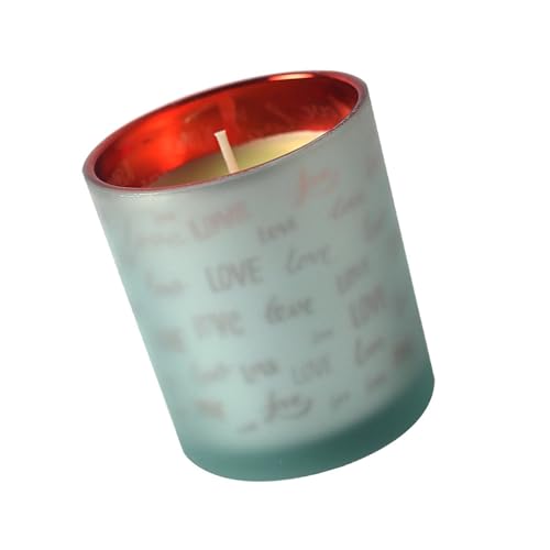 Brennende Aromatherapies Kerze In Liebe Herz Rotes Glas Container Für Moderne Häuser Duftstoffe Dekore Valentines Geschenk Rotes Glas Duft Wachs Kerze von SELVFZ