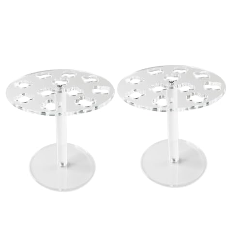 Clear Acryl 11 Lochschere Organisatoren Rack Für Salon Tool Desktop Speicherhaardesse Zubehörhalter Salons Scissors Organisatoren von SELVFZ