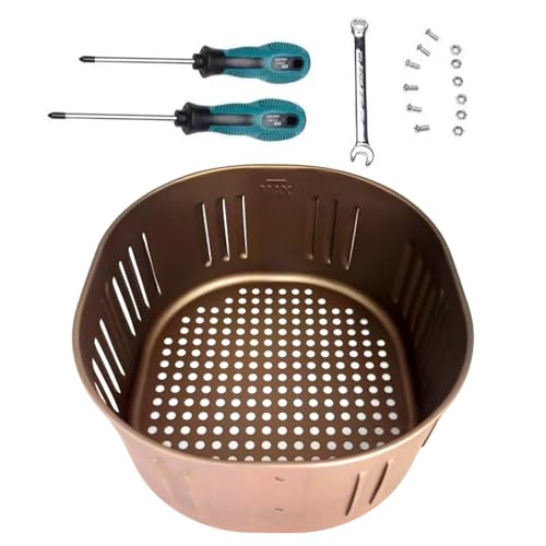 Edelstahlluft Friteuers Liner Teiler 5 5 Zoll Wiederverwendbare Luft Frittierkorb Hitzebeständige Luft Frittiertöpfe Korb Korb Edelstahlluft Friteuers Liner Teiler 5 5 Zoll Wiederverwendbare Luft Frittierkorb Hitzebeständige Luft Frittiertöpfe Korb Korb von SELVFZ