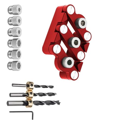 Einstellbare Holzbearbeitungsbohranleitung Mit Schlägen Locator Aluminiumlegierung Selbstzentrierter Dübelmesswerkzeug Selbstzentrierender Locator Einstellbare Holzbearbeitungsbohranleitung Mit Schlägen Locator Aluminiumlegierung Selbstzentrierter Dübelmesswerkzeug Selbstzentrierender Locator von SELVFZ