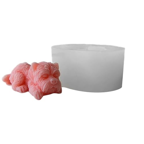 Einzigartige 3D Welpenform Für Handgefertigte Seife Und Aromatherapie Kerze Flexibler Silikonform Zur Herstellung Von Fondantkuchen von SELVFZ