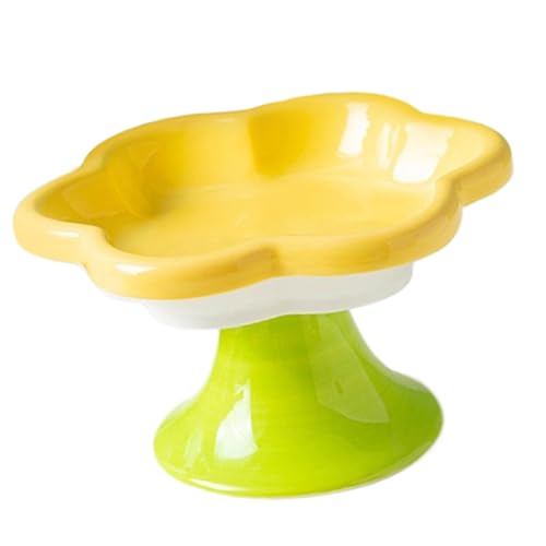 Erhöhte Keramik Katzen Schale Mit Antislip Basis Für Katzen Halskomfort Und Haus Decors Blumenform Feeder Schüssel Schüssel Erhöhte Keramik Katzen Schale Mit Antislip Basis Für Katzen Halskomfort Und Haus Decors Blumenform Feeder Schüssel Schüssel von SELVFZ