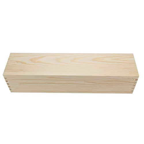 Flexible rechteckige Seifen-Kastenform mit Holzbox und Holzdeckel, 2200 ml, Silikon-Seifenform, Geschenke für Kinder und Erwachsene, rechteckige Silikonformen für die Herstellung von SELVFZ