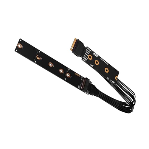 Flexibler Mey Risers Cable PCIE5.0 Gen5 Für NVME HDDS 2280 22110 Silber Gedrehte Drahtdraht Desktop PC SSDS Extension Kit Flexibler Mey Risers Cable PCIE5.0 Gen5 Für NVME HDDS 2280 22110 Silber Gedrehte Drahtdraht Desktop PC SSDS Extension Kit von SELVFZ