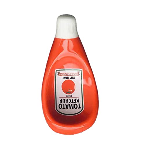 Für Kreative Saucer Keramik Extrudierte Tomatensauce Flaschenform Geformtes Dip Tablett Senf Dish Moderne Einfache Küchenbutterstichgeschirr Keramik von SELVFZ