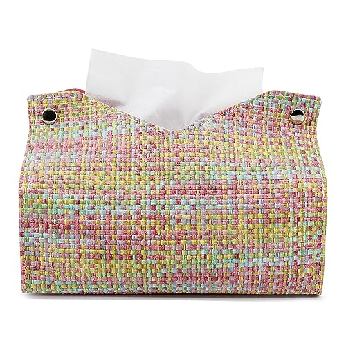 Gesichtsgewebespender Box Papierabdeckung Arbeitsplatte Servietten Lagerorganisator Einzigartiger Papierhalter Home PU Gewebter Behälter Gesichtsgewebespender Box Papierabdeckung Arbeitsplatte Servietten Lagerorganisator Einzigartiger Papierhalter Home PU Gewebter Behälter von SELVFZ