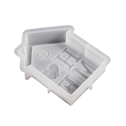 Hausform Silikonform Bastelputzform Handgefertigt Duftende Kerzenseife Schimmelpilze Tisch Ornament Form Nicht Tisch Tisch Ornament Harzgussform Handgefertigte Seife Schimmelpilze von SELVFZ