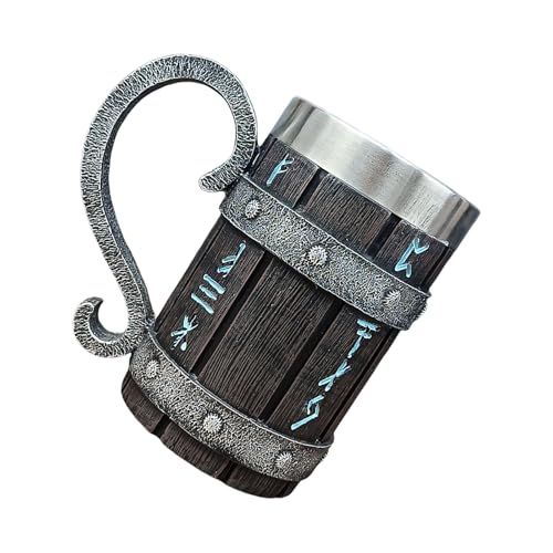 Holzfässer Inspiriert Bierbecher Großer Kapazität Spülmaschine Edelstahl Futterbecher Für Heimische Unterhaltsame Edelstahl Bierbecher Aus Rostfreiem Stahl von SELVFZ