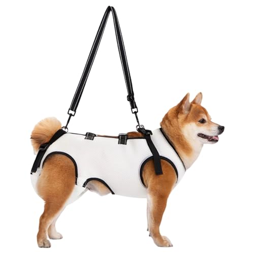 SELVFZ Hundeliftschlangen Mit Ergonomischer T Form Und Weicher Polsterung Für Gelenkverletzungen Hundewiederherstellung Große Ältere Rassen Tragen Schleudern Einstellbarer Unterstützung von SELVFZ