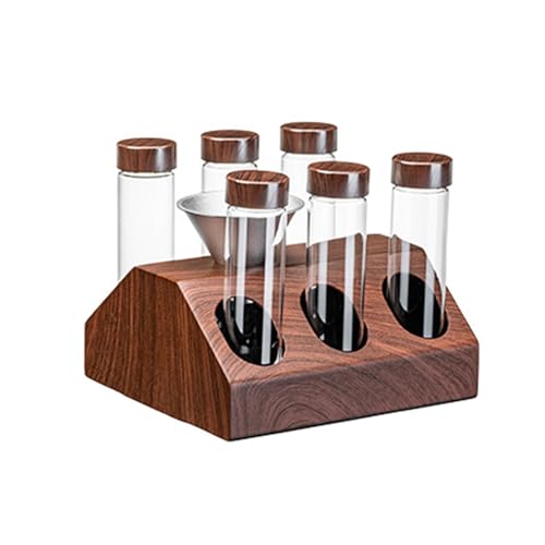Kaffeebohnen Röhren Glas Kaffeebohne Organisatoren Kaffee Röhrchen Eins Dosis Bohnenbehälter Ständer Kaffeezubehör Kaffeetraining Tool von SELVFZ