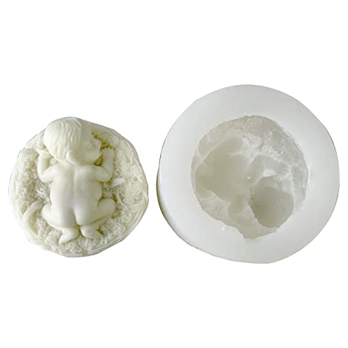 Kerzenformen Epoxidharz Silikonform Baby In Swaddelnde Design Babypartyzubehör Für Kerzenseife Schreibtisch Ornamente von SELVFZ