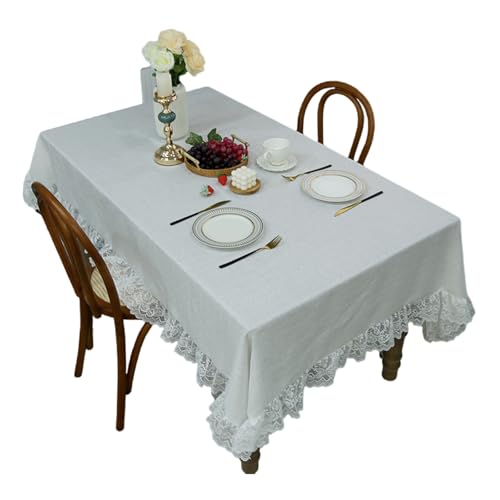 Künstlerische Blumen Tischdecke Verschüttete Resistente Maschine Waschbarer Polyester Für Esszimmer Küche Party Dekorative Tischdecke von SELVFZ