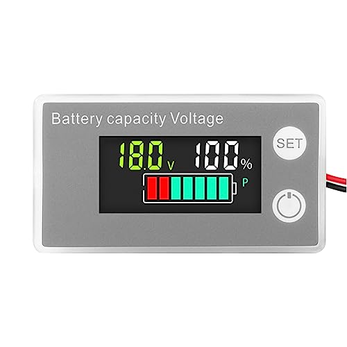 LCD Voltmeter Batterie Volttester Panel DC8-100V Voltgauge VoltMetremonitor Mit Prozentualer Anzeige Backlit Spannungspanel Tester LCD Voltmeter Batterie Volttester Panel DC8-100V Voltgauge VoltMetremonitor Mit Prozentualer Anzeige Backlit Spannungspanel Tester von SELVFZ