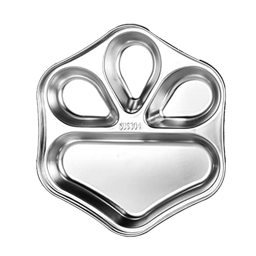 Lebensmittel Geteilte Teller 304 Edelstahl Geteilte Teller Zum Essen Freien Schul Restaurant Stahlplatten Mes Tabletts Geschenk von SELVFZ
