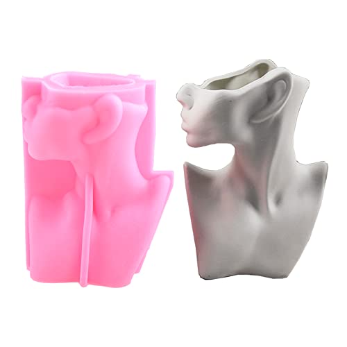 Menschlicher Körper Halbkörper Silikonform Sukkulenten Beton Blütenstopp Vase Gips Zement Tonformpflanzen Halterform Form Menschlicher Körper Halbkörper Silikonform Sukkulenten Beton Blütenstopp Vase Gips Zement Tonformpflanzen Halterform Form von SELVFZ