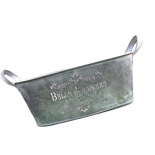 Metall Pflanzentöpfe Große Eisenblumentöpfe Rostbriefe Metallschaufel Pflanzer Bauernhaus Vintage Stile Für Dekorationen Vintage Eimer Pflanzer von SELVFZ