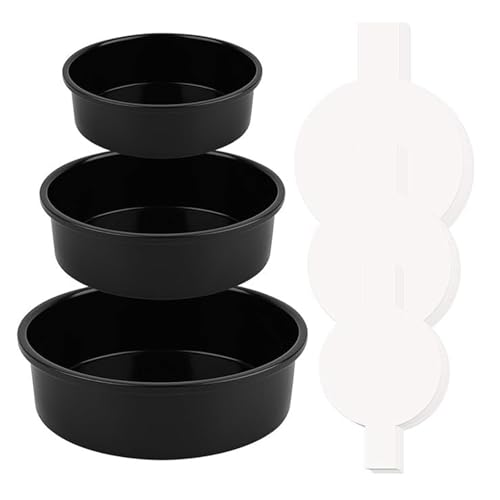 Multifauntale Kuchen Backformen Runde Kuchen Pfannen Runde Backpfannen Edelstahl Textur Geeignet Für Die Küchenbacken Geeignet von SELVFZ