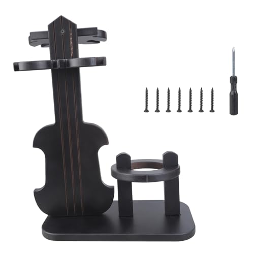 Natural Holzstemwares Display Rack Für 4 Goblets Vintage String Instrument Form Decors Schnell Eingerichtetes Küche Aufbewahrung Künstlerische Häuser Dekore Weinregal von SELVFZ