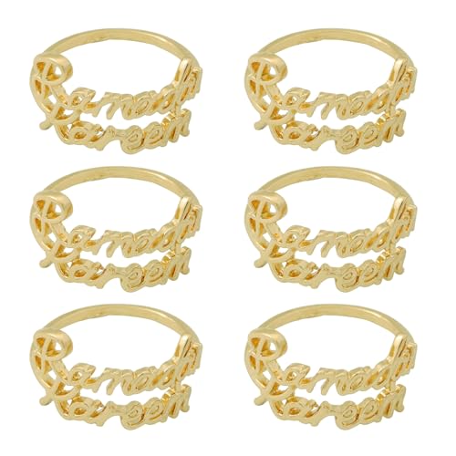 Packung Mit 6 Exquisiten Serviettenringen Ramadans Serviettenhalter Islamische Serviettenschnallen Für Hausfutter Und Partys Leicht Zu Reinigen Tischdekoration Packung Mit 6 Exquisiten Serviettenringen Ramadans Serviettenhalter Islamische Serviettenschnallen Für Hausfutter Und Partys Leicht Zu Reinigen Tischdekoration von SELVFZ