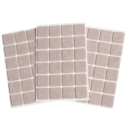Packung Von 72 Robusten Filzmaterialien Stuhl Beinpolster Dicke Kratzerschutz Zubehör Für Holz Und Fliesenboden Selbstkleber Filzkissen von SELVFZ