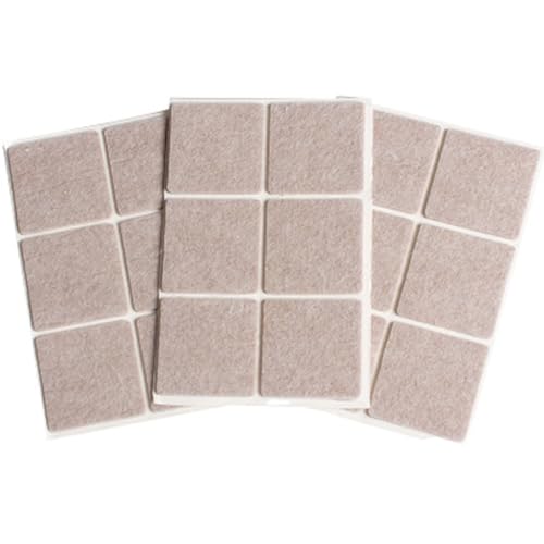 Packung Von 72 Robusten Filzmaterialien Stuhl Beinpolster Dicke Kratzerschutz Zubehör Für Holz Und Fliesenboden Selbstkleber Filzkissen von SELVFZ