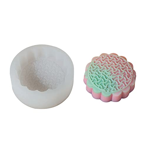 Runde Muster Silikonform Form Seife Schimmel Für Kuchen Muffin Gelee Mit Schokolade Making Form von SELVFZ