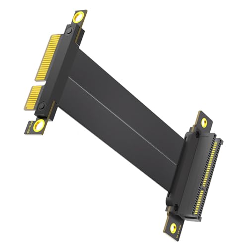 SELVFZ 10 Cm PCIE4.0 Doppel 90 Grad Verlängerungskabel 10 Cm Schnelle Geschwindigkeit Für PC Expansion Und Verbindung von SELVFZ