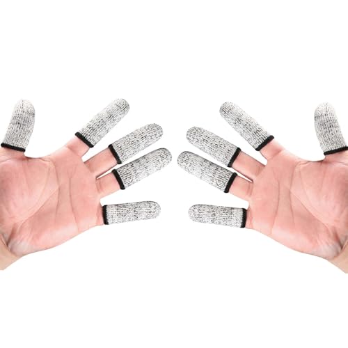 SELVFZ 10pcs Professionell Geschnittene Resistente Fingerschutzschutzfaktoren Flexibler Komfortpassen Fünf Verteidigung Gegen Klingen Und Geschärftes Werkzeug HPPE SICHERHEIT FINGERBOVER SELVFZ 10pcs Professionell Geschnittene Resistente Fingerschutzschutzfaktoren Flexibler Komfortpassen Fünf Verteidigung Gegen Klingen Und Geschärftes Werkzeug HPPE SICHERHEIT FINGERBOVER von SELVFZ