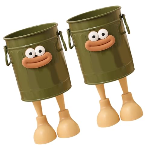 SELVFZ 2pcs Cartoon Desk Pen Cup Dekorative Lagerbehälter Für Büro Home Holiday Party Eingang Multifunktional Desktop Zubehör von SELVFZ