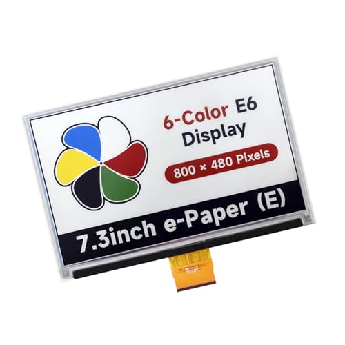 SELVFZ 7.3-Zoll Anzeigebildschirm 800x480 Pixel Niedriger Stromverbrauch Breitwinkelte 6-Farben Elektronik Bildschirm Mit Kontrast von SELVFZ