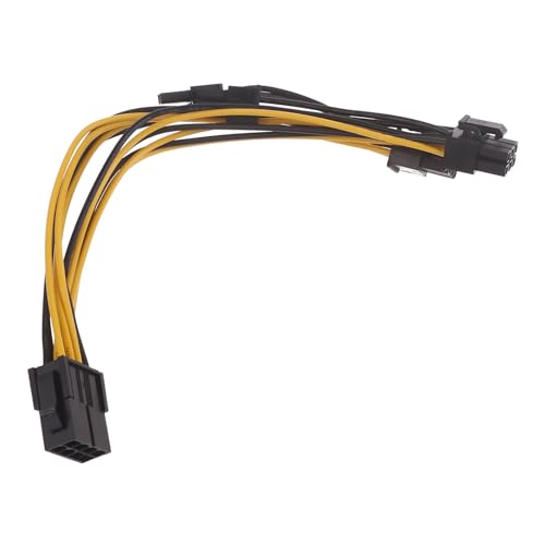 SELVFZ 8Pin Weibchen Bis 2 X 8 Pin (6 + 2) Männliches Kabel PCI Express 8-Pin CPU Oder GPU Power Splitter Grafikkartenkabel 20cm von SELVFZ