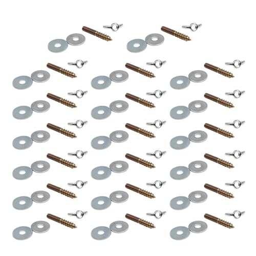 SELVFZ Birdcage Barsch Fixierungsteilschrauben Schrauben Waschmaschine Set Standing AST Installieren Sie Kits Birdcage Ständer Fixzubehör 20 Packs Vogelperch Fester Schraube Set Fest von SELVFZ