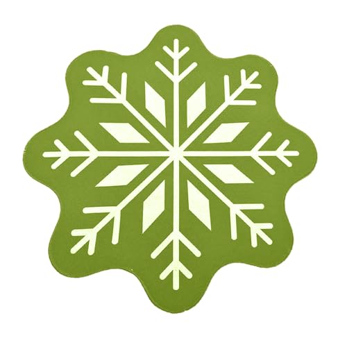 SELVFZ Bodenbelag Schneeflockenform Dekorative Und Funktionale Weihnachtsbadmatte Mit Hoher Wasserabsorption Und rutschfest von SELVFZ