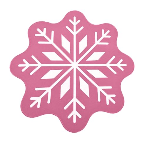 SELVFZ Bodenbelag Schneeflockenform Dekorative Und Funktionale Weihnachtsbadmatte Mit Hoher Wasserabsorption Und rutschfest von SELVFZ