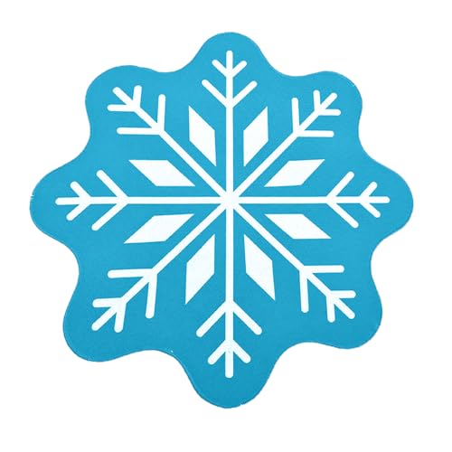 SELVFZ Bodenbelag Schneeflockenform Dekorative Und Funktionale Weihnachtsbadmatte Mit Hoher Wasserabsorption Und rutschfest von SELVFZ